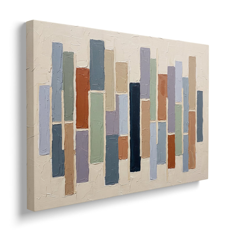 Tableau abstrait géométrique multicolore sur toile, à l'huile, œuvre d'art murale moderne et contemporaine pour salon, chambre et bureau à domicile
