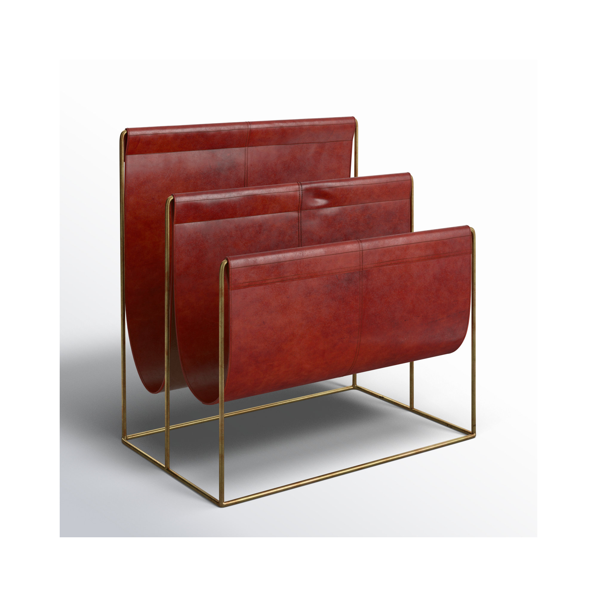 Ginesta Magazine Rack, Red