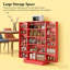 Grande armoire de rangement, armoire de cuisine avec portes doubles et tablettes à 5 niveaux pour la maison
