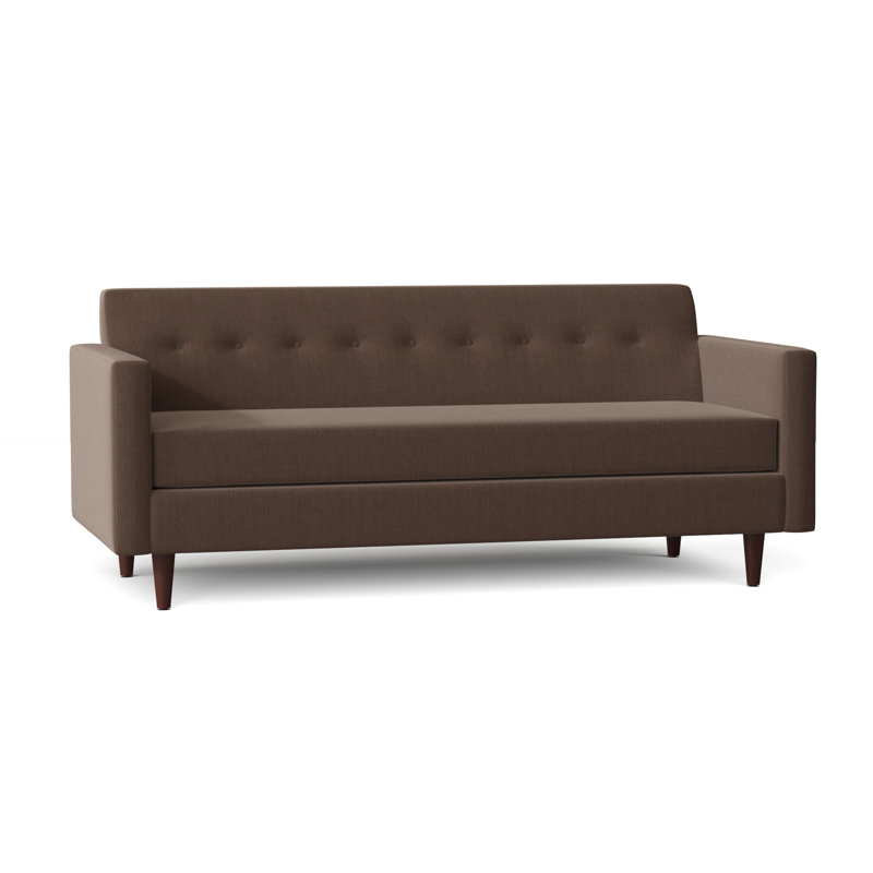 Floodwood Upholstered 77.5'' Sofa, Peyton Chocolate