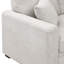 Canapé modulaire 76,5 po en mélange de lin avec lit escamotable et rangement pour chaise longue-1004612232