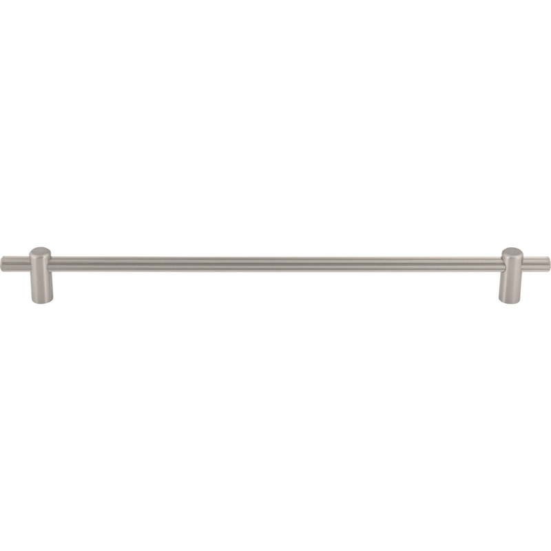 Dempsey Bar Pull, Brushed Satin Nickel, 12" Center To Center