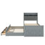 Wooden Bed With Storage Headboard Including Electrical Outlets-114346478-114346479
