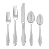 Butterfly Meadow 65 Piece 18/10 Stainless Steel Flatware Set, Service for 12