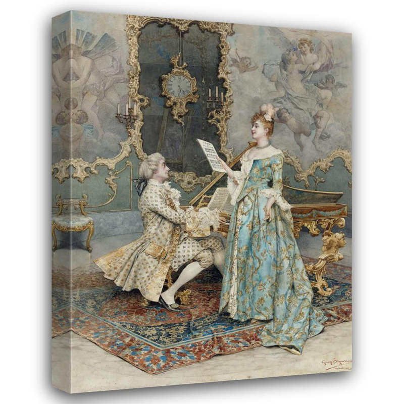 "The Soloist" par Giuseppe Signorini - Art mural sur toile tendue avec châssis, H 18 po x l 14 po