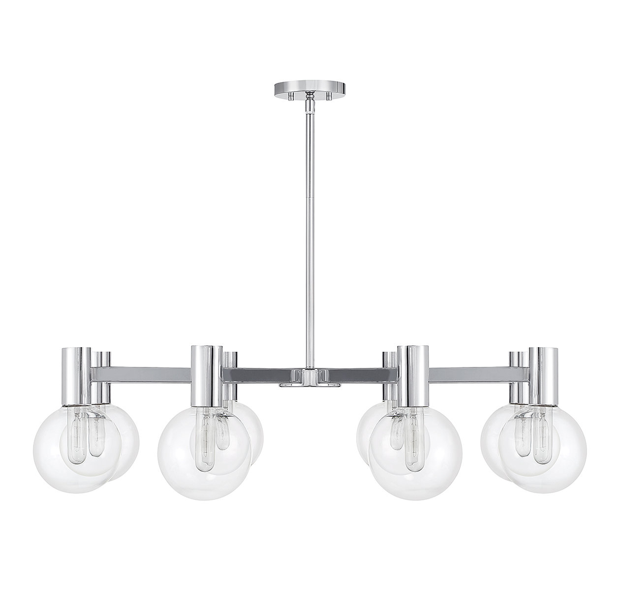 Rorem Chandelier, Chrome, 8 Lights