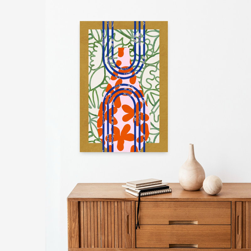 Art contemporain, art contemporain abstrait, H 24 po x l 16 po