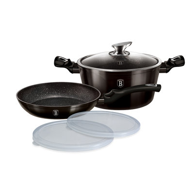 Batterie de cuisine antiadhésive en aluminium 5 pièces Berlinger Haus