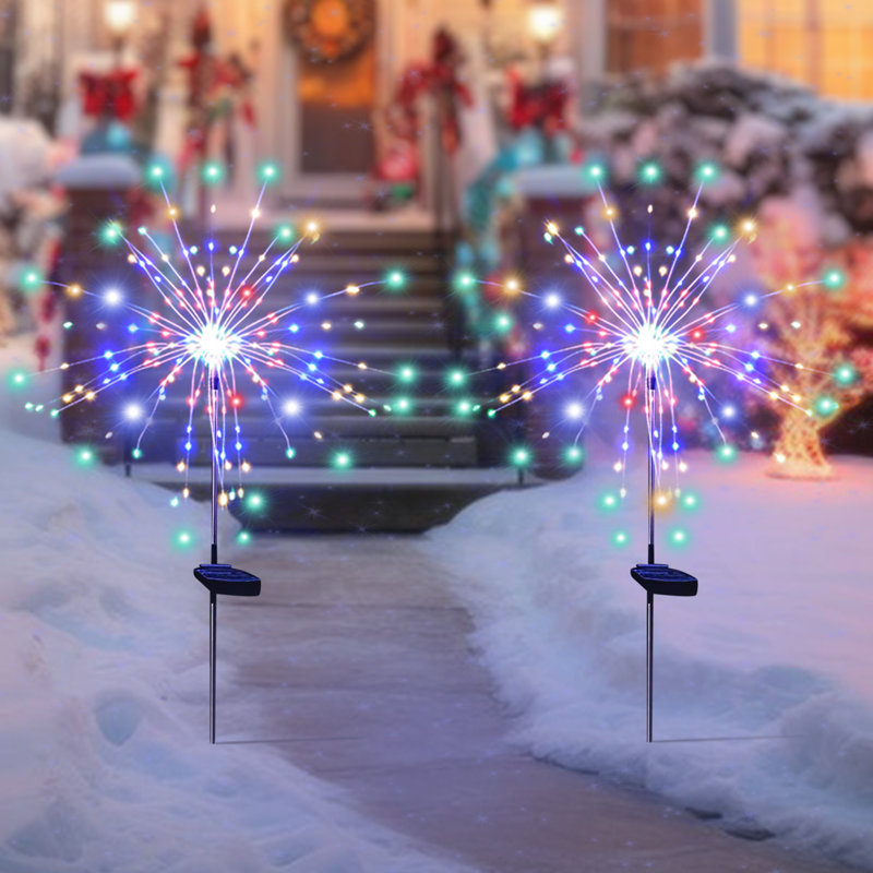 Lumières solaires intégrées à DEL pour décorations de Noël