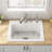 Quince 25 " L Drop-In Single Bowl Cast Iron Kitchen Sink