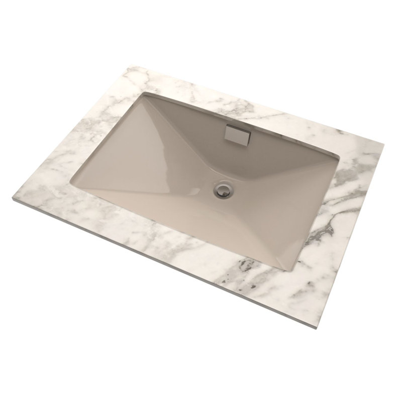 Lavabo de salle de bain rectangulaire encastré TOTO® Lloyd®, os, Os