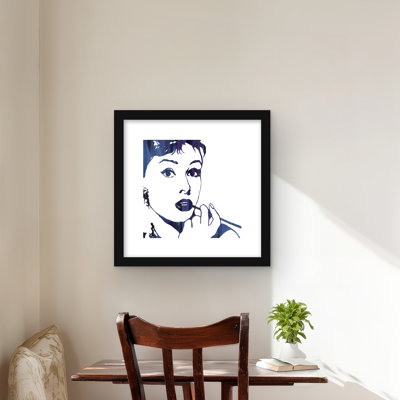 Cigare Audrey Hepburn | Décoration de chambre à coucher encadrée