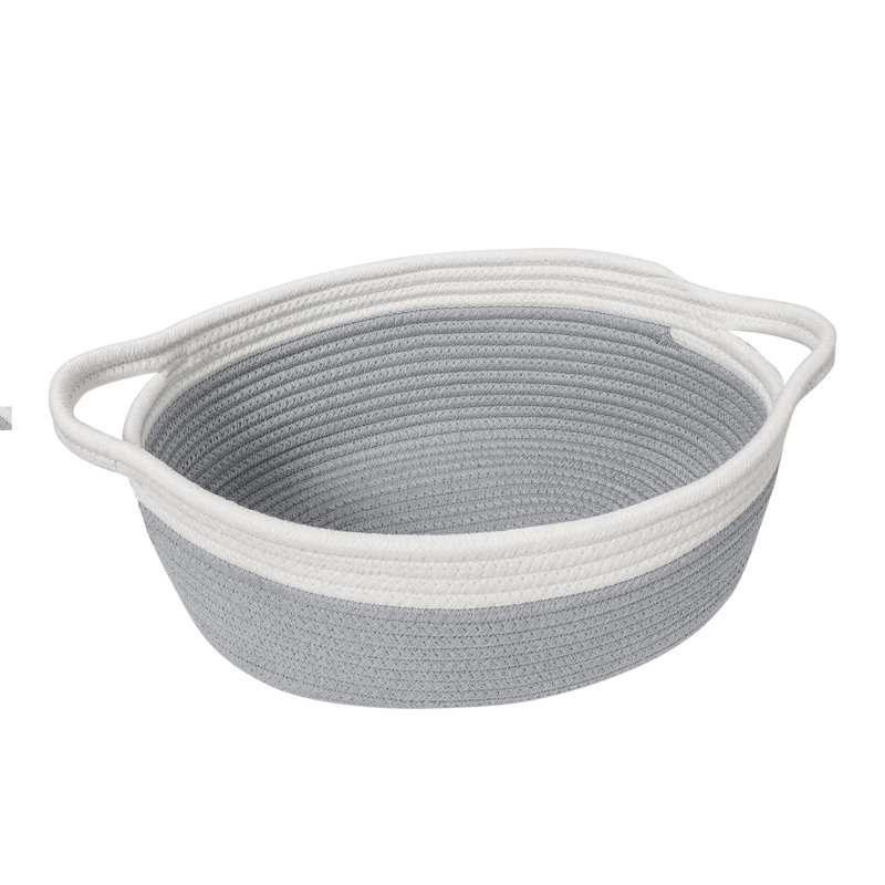 Dovecove Fabric Decorative Basket, Gray