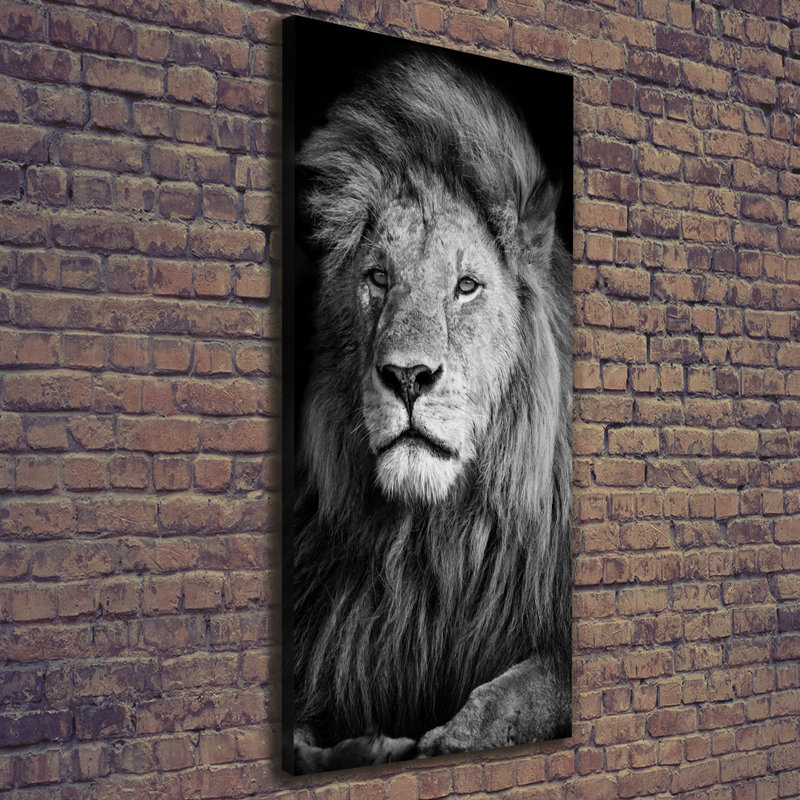 Portrait Of A Lion - Wrapped Canvas Print