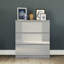 3 Drawer High Gloss Chest, (FSC 100%) Bedroom Home Furniture-1659660851