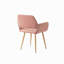 Chaise rembourrée en velours à dossier ouvert-1615215096