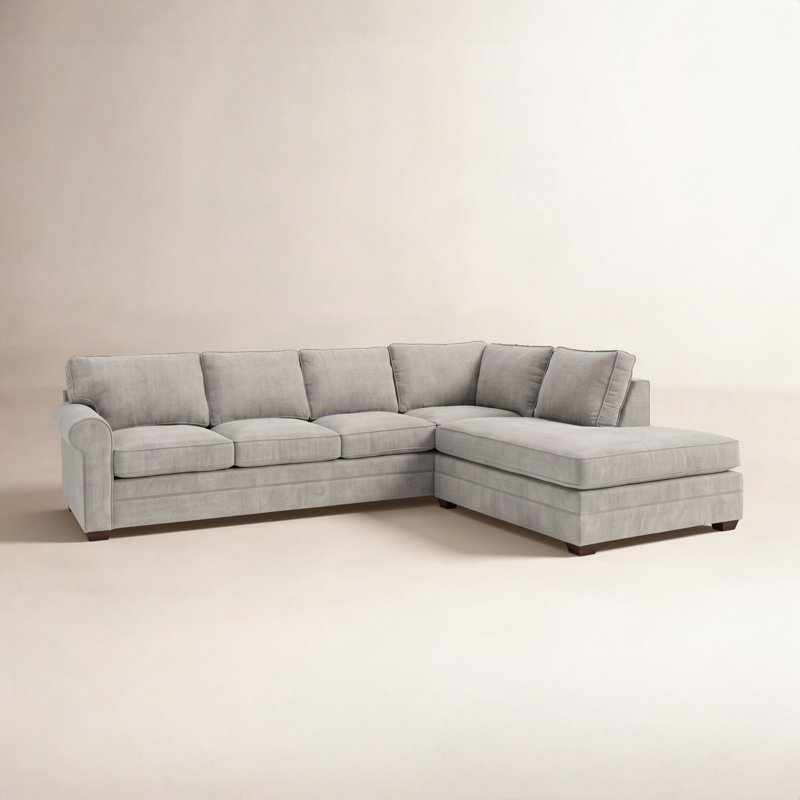 Bedford Sectional, Java, Stone Crypton Performance; 0884-83, Left Hand Facing