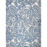 Botanica Blue/Ivory New Zealand Wool hand-tufted Area Rug