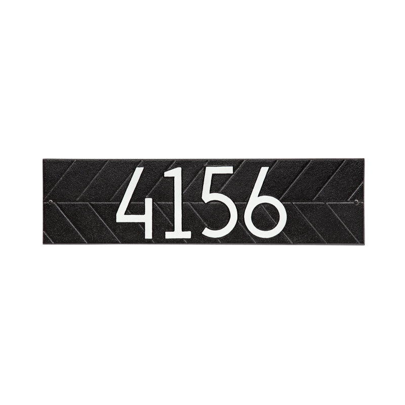 Plaque murale Mid-Century, Noir / blanc, Oui