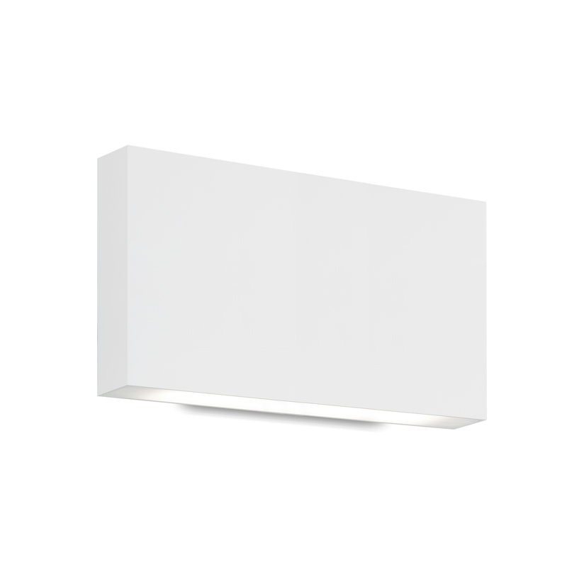 Mica 1 - Light LED Outdoor Flush Mount, 5.5" H x 9.88" W x 1.63" D, White