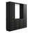 94'' H X 94'' W Hall Tree With 16 Drawers, 2 Cabinets & Coat Rack