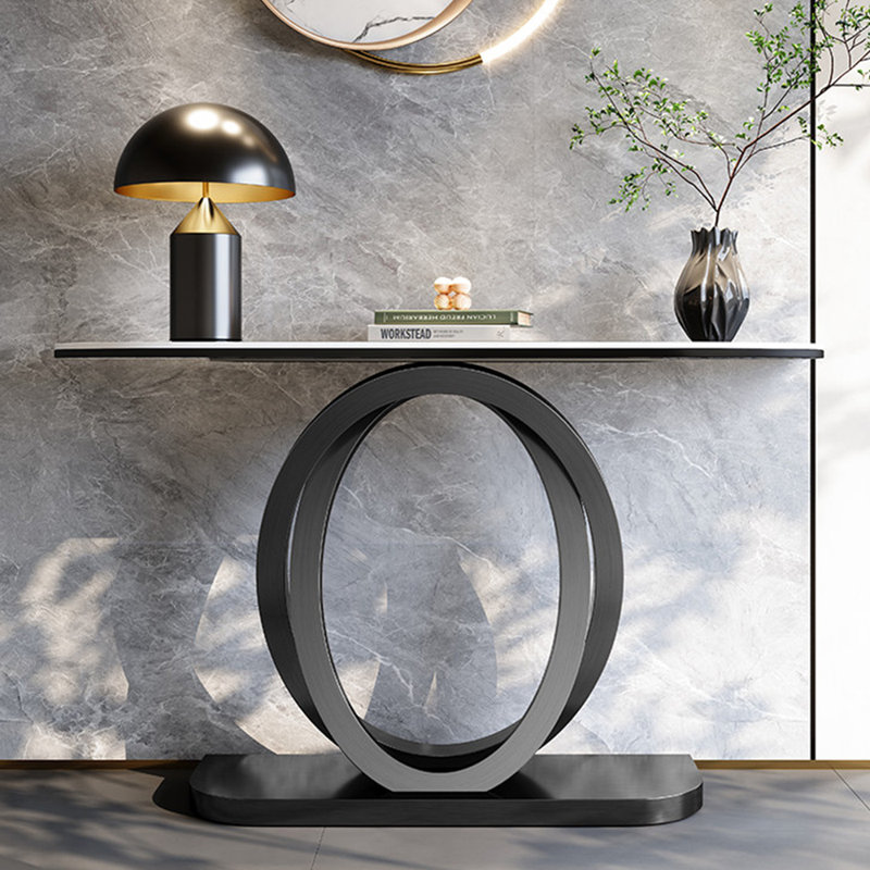 Console minimaliste moderne et luxueuse, H 33,5 po x l 59 po x P 13,8 po