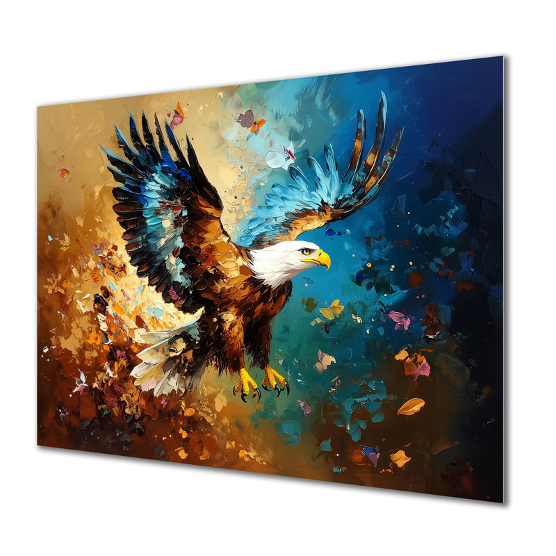 Soaring Eagle Freedom II - animaux, décoration murale en métal, aigle, H 12 po x l 20 po