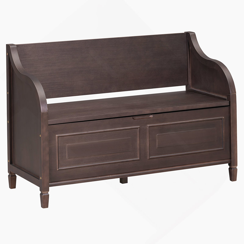 Banc de rangement rustique multifonctionnel (espresso), Espresso