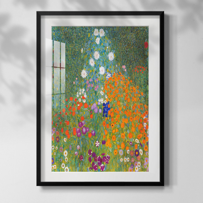 Gustav Klimt XVII - impression encadrée, Noir