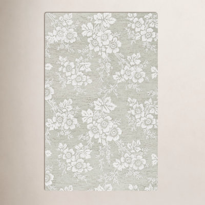 Hand-Tufted Wool Floral Rug