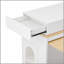 Table de salle à manger extensible avec plateau de table pliable, table de bar avec tiroirs et prise de courant, îlot de cuisine avec roulettes et crochets, buffet pour la cuisine et la salle à manger (blanc crème + naturel)-1782805518