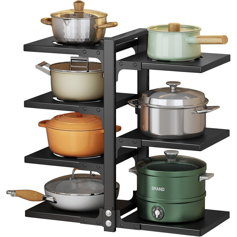 Organisateur de casseroles et de poêles pour armoire, support à casseroles sous l'évier
