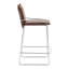 Tabouret de comptoir Pola - brun