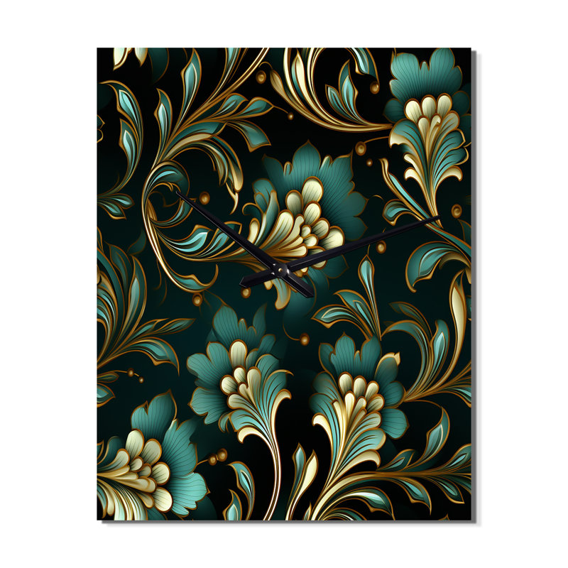 Jaquisha - Horloge murale florale, Petit