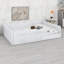 Lit simple rembourré pour petites chambres-1077458255