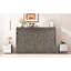 Lit simple en brun, pliable dans une armoire avec DEL à 7 couleurs, idéal pour les espaces polyvalents, armoire murale brune en bois de taille construction, dortoirs peu encombrants, support à lattes-1741955483