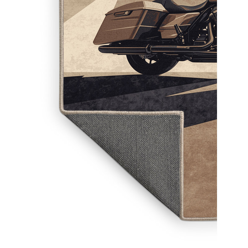 Tapis moelleux moelleux et moderne Edingworth Touring, 5 x 7