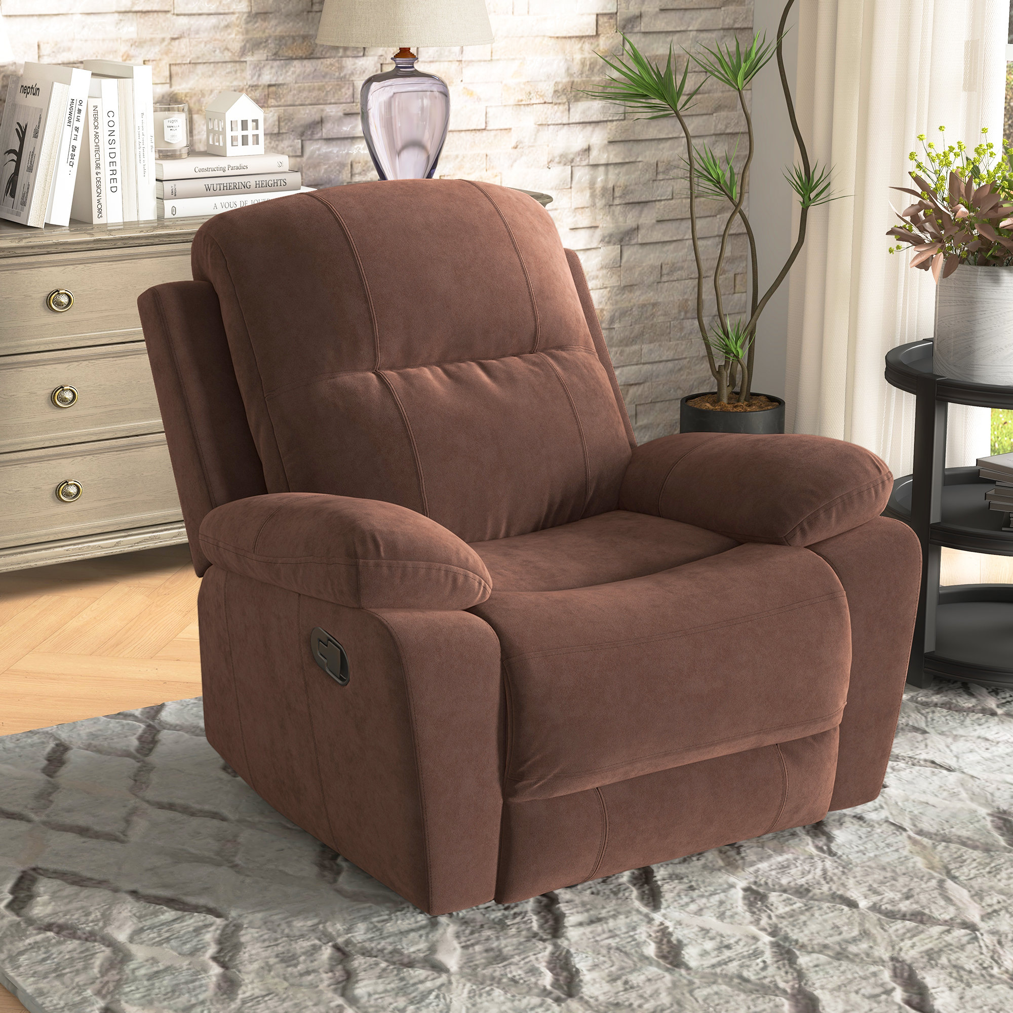 Ferebee manual pushback recliner hot sale