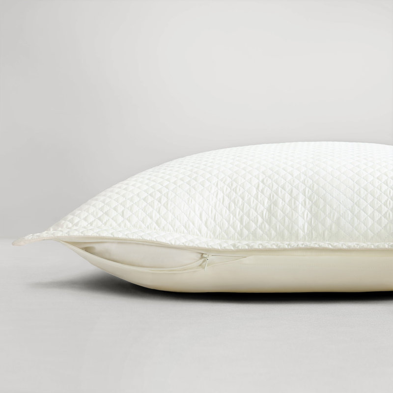 Diamond Quilted Euro Sham, Ivory