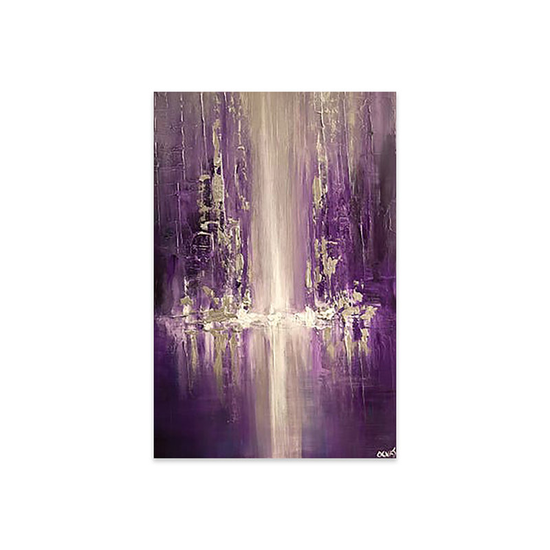 " Purple Rain " by Osnat Tzadok, 24" H x 16" W x 0.25" D