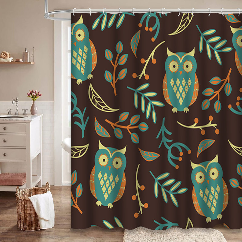 Rideau de douche avec 12 crochets, L 72 po x l 84 po