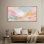 Doux pastel abstrait paysage coulant rêve moderne décoration murale pour le salon chambre à coucher encadrée toile chambre principale, reproduction d'art