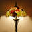 Tiffany Floor Lamp Maple Leaf Stained Glass Standing Reading Light 16X16X70 Inches Antique Pole Corner Lamp Decor Bedroom Office Living Room