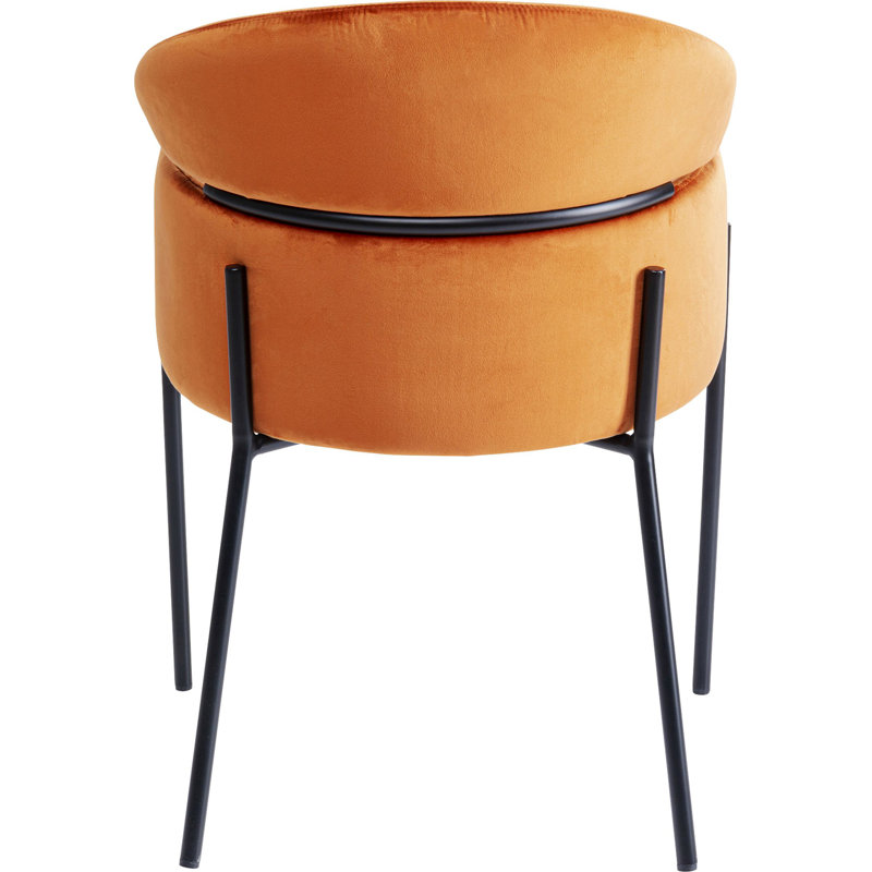 Upholstered Dining Chair, Orange