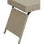 Table portative pliante en osier, gris-1663691483