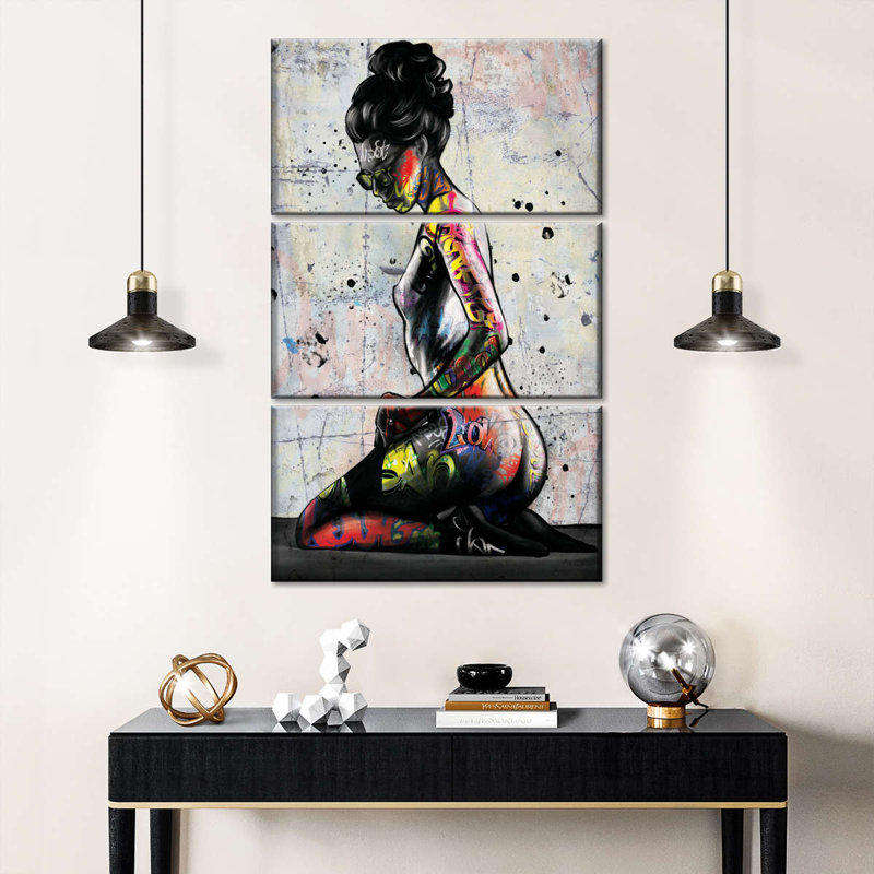 Urban Urban Portrait, 3 pièces, H 45 po x l 28 po x P 1,25 po
