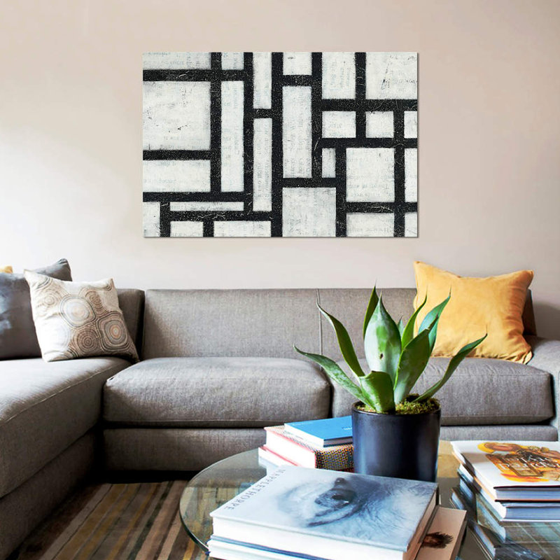 «Labyrinth», reproduction sur toile, H 12 po x l 18 po x P 1,5 po, Toile tendue, Pas de tapis