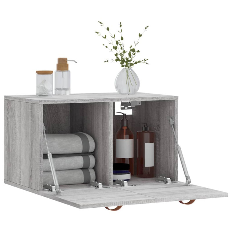 Marhia Bathroom Cabinet, Grey Sonoma