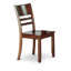 Ensemble de table de cuisine 5 pièces, une table de salle à manger en bois massif avec rallonge et base piédestal, 4 chaises de salle à manger en bois, facile à assembler, panneau arrière, finition espresso-2072424486