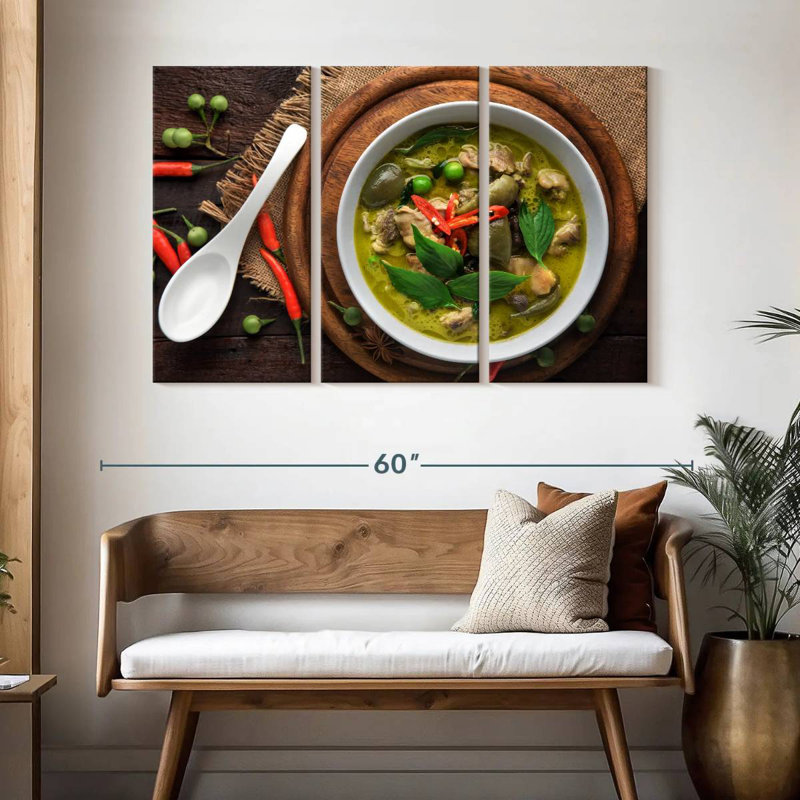Yarlin Thai Green Curry, 32" H x 50" W